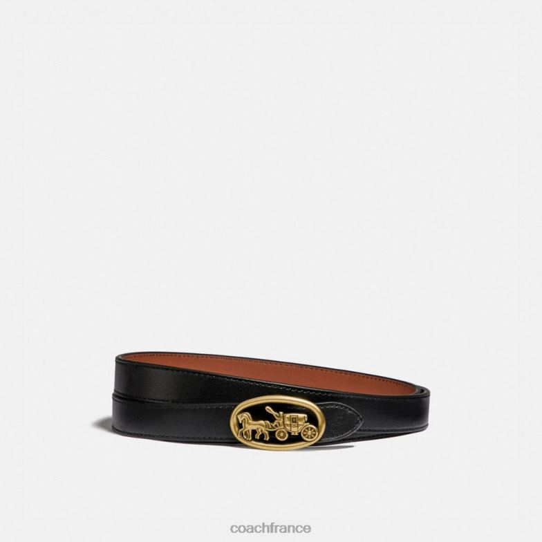 Coach femmes ceinture réversible à boucle cheval et calèche, 20 mm selle b4/noire 1941 HHR6J614