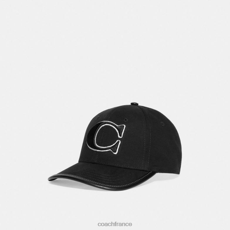 Coach femmes casquette de baseball noir HHR6J603