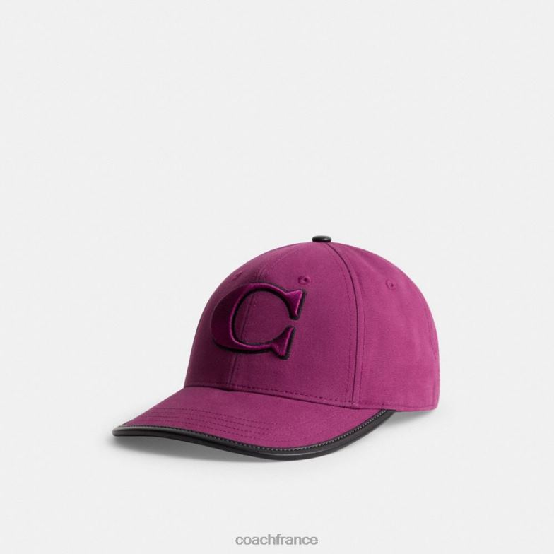 Coach femmes casquette de baseball prune profonde HHR6J560
