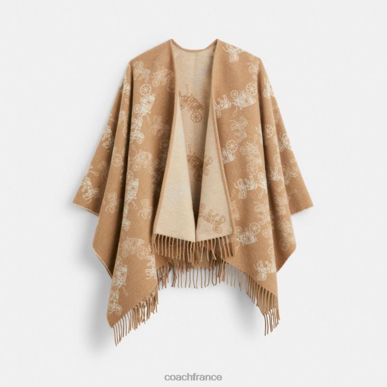 Coach femmes poncho réversible pour chevaux et calèches gruau HHR6J555