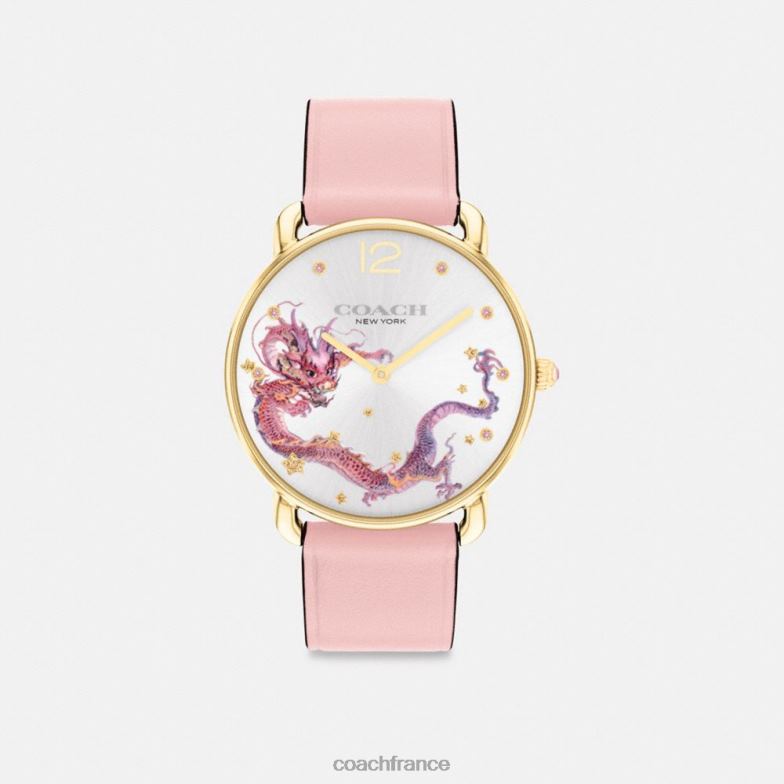 Coach femmes montre elliot avec motif dragon, 36 mm rougir HHR6J542