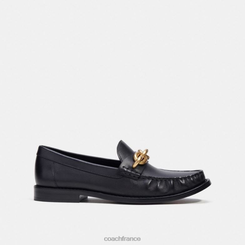 Coach femmes jess mocassin or noir HHR6J398