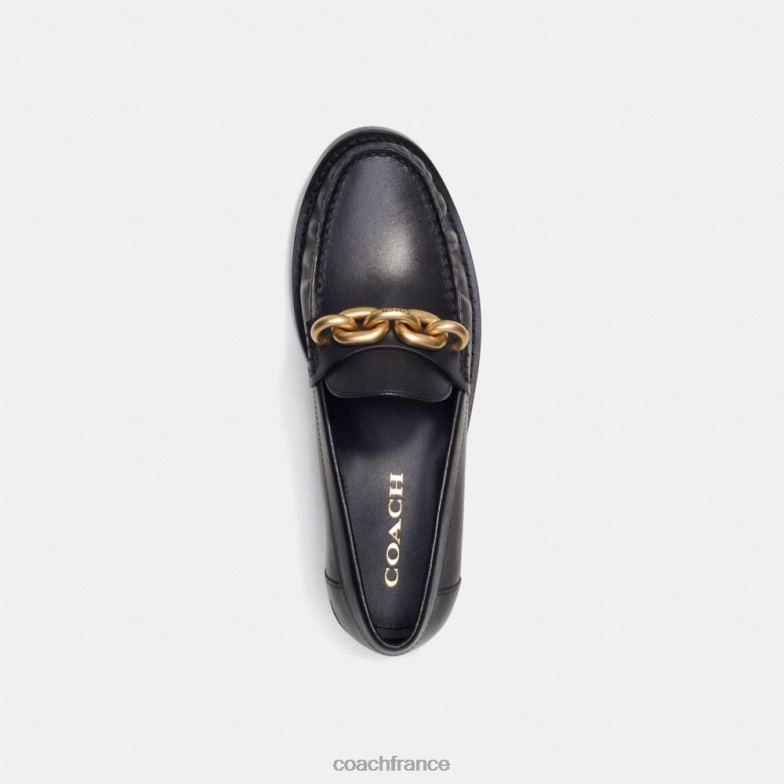 Coach femmes jess mocassin or noir HHR6J398