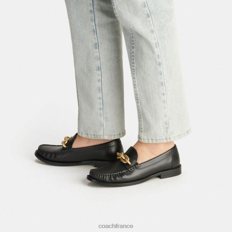 Coach femmes jess mocassin or noir HHR6J398