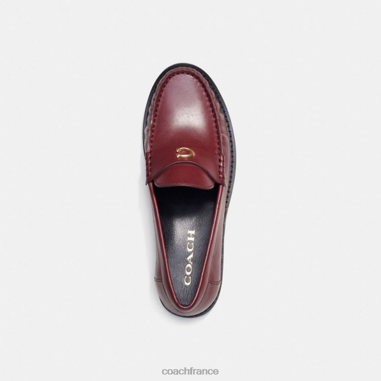 Coach femmes mocassin jolene vin HHR6J395