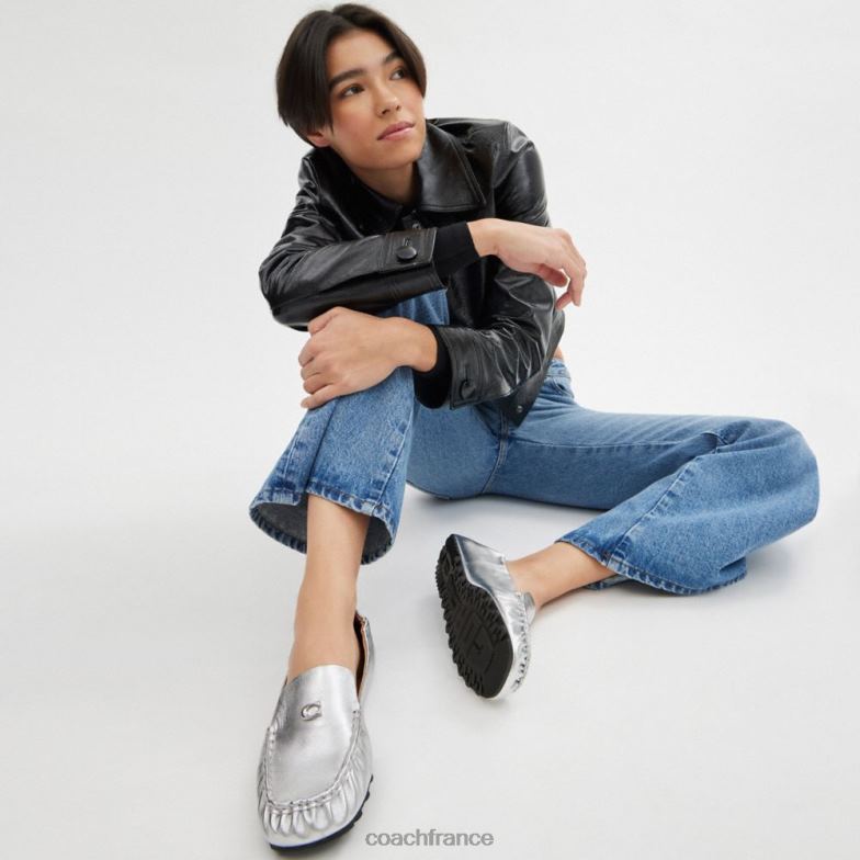 Coach femmes mocassin ronnie argent HHR6J392