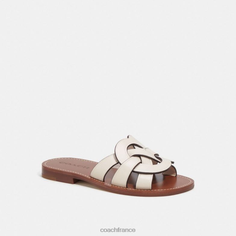 Coach femmes sandale issa craie HHR6J399
