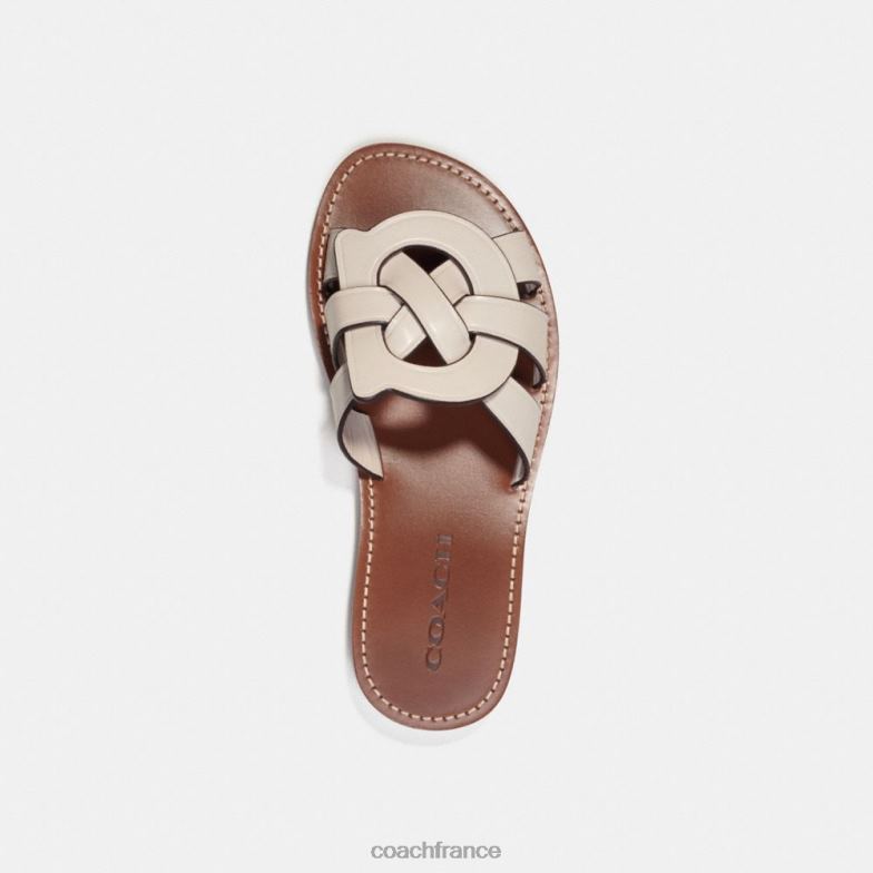 Coach femmes sandale issa craie HHR6J399