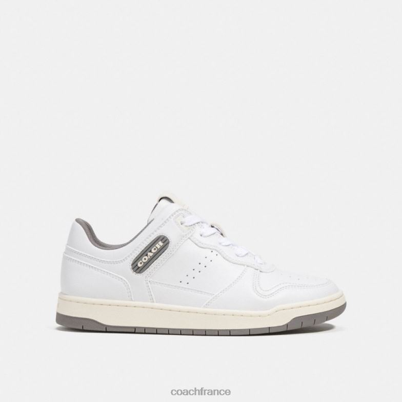 Coach femmes sneaker basse c201 gris chiné/blanc optique HHR6J406
