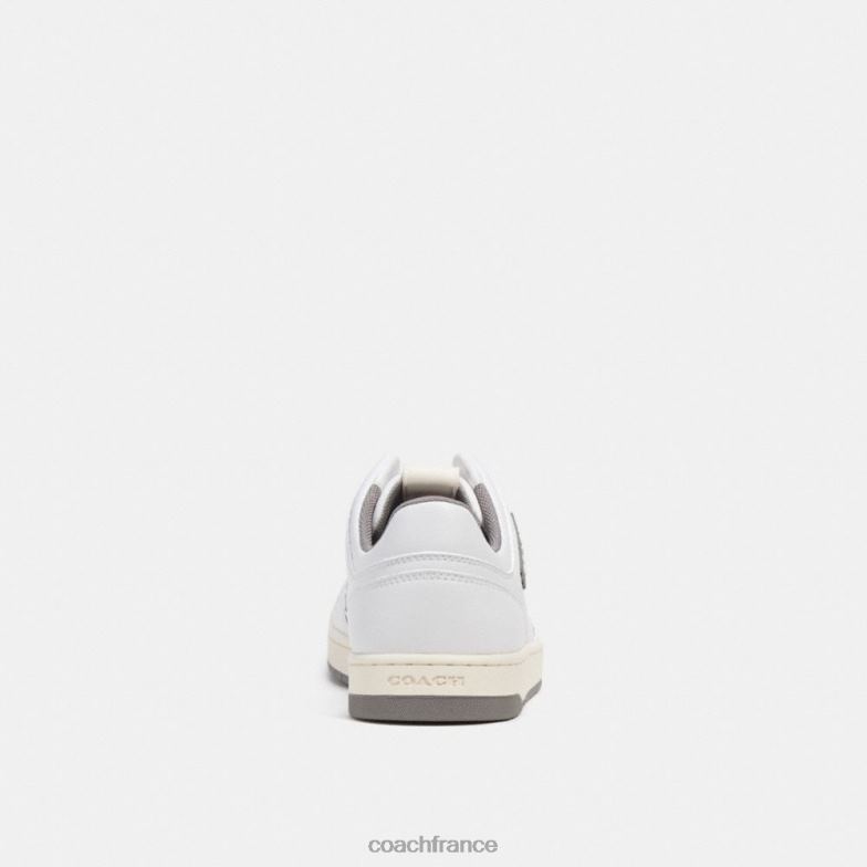 Coach femmes sneaker basse c201 gris chiné/blanc optique HHR6J406