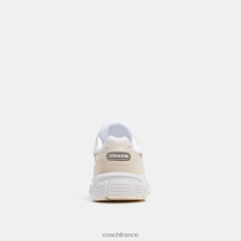 Coach femmes sneaker c301 avec toile signature craie/blanc HHR6J402