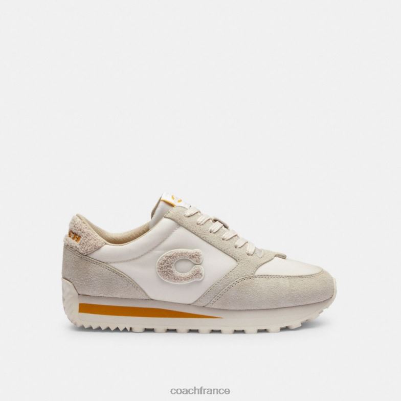 Coach femmes sneaker de coureur vapeur/craie HHR6J400