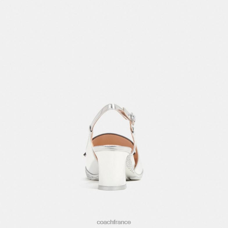 Coach femmes slingback hybride Nikola argent HHR6J411