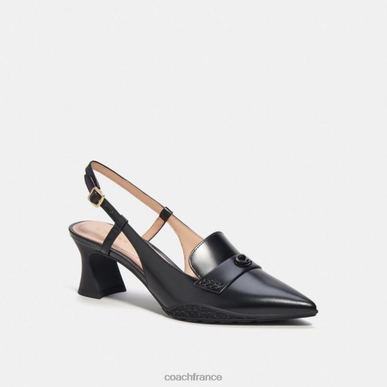 Coach femmes slingback hybride Nikola noir HHR6J417