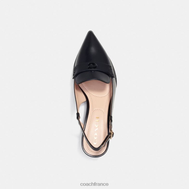 Coach femmes slingback hybride Nikola noir HHR6J417