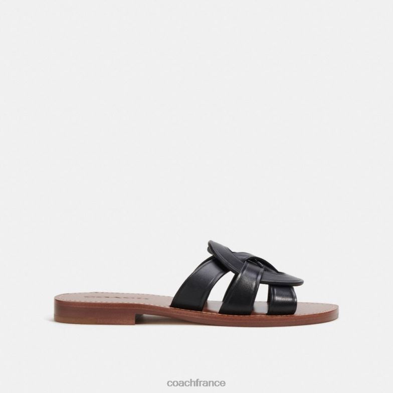 Coach femmes sandale issa noir HHR6J426