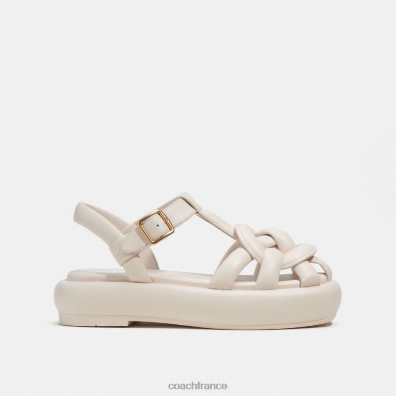 Coach femmes sandale penney craie HHR6J425