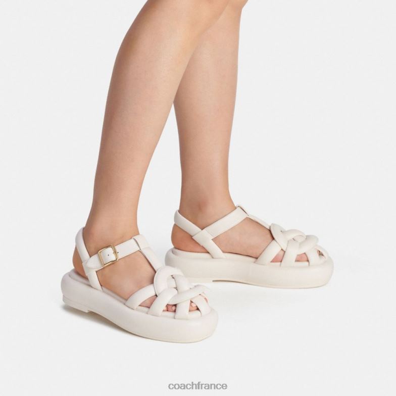 Coach femmes sandale penney craie HHR6J425