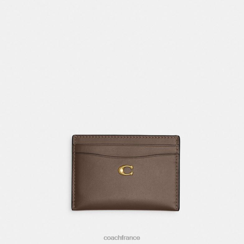 Coach femmes étui à cartes b4/pierre foncée HHR6J380
