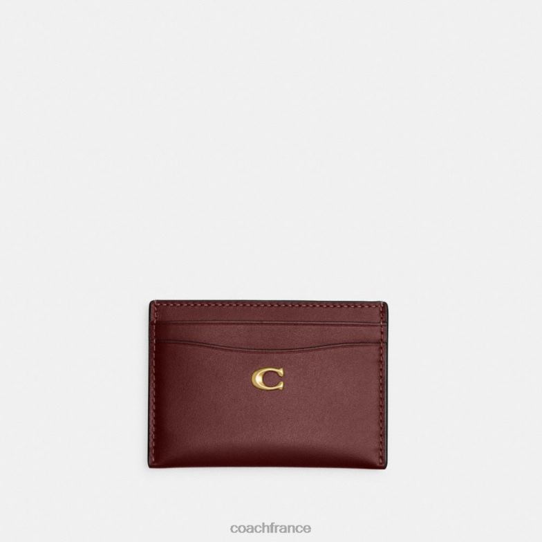 Coach femmes étui à cartes b4/vin HHR6J383