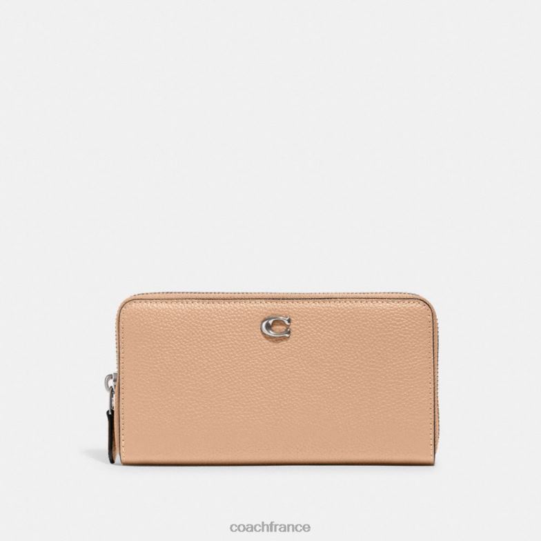 Coach femmes portefeuille zippé accordéon gauche/buff HHR6J319