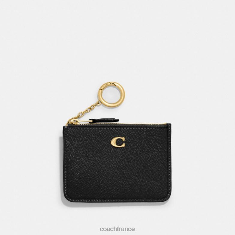 Coach femmes mini pochette d'identité fine b4/noir HHR6J336