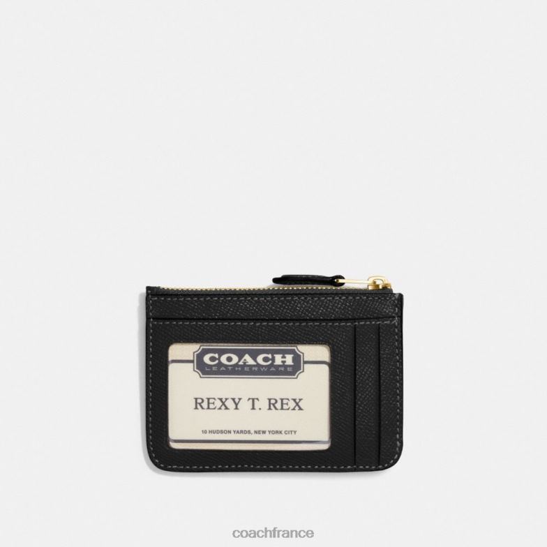 Coach femmes mini pochette d'identité fine b4/noir HHR6J336