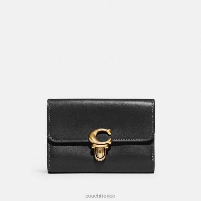 Coach femmes portefeuille moyen studio b4/noir HHR6J341