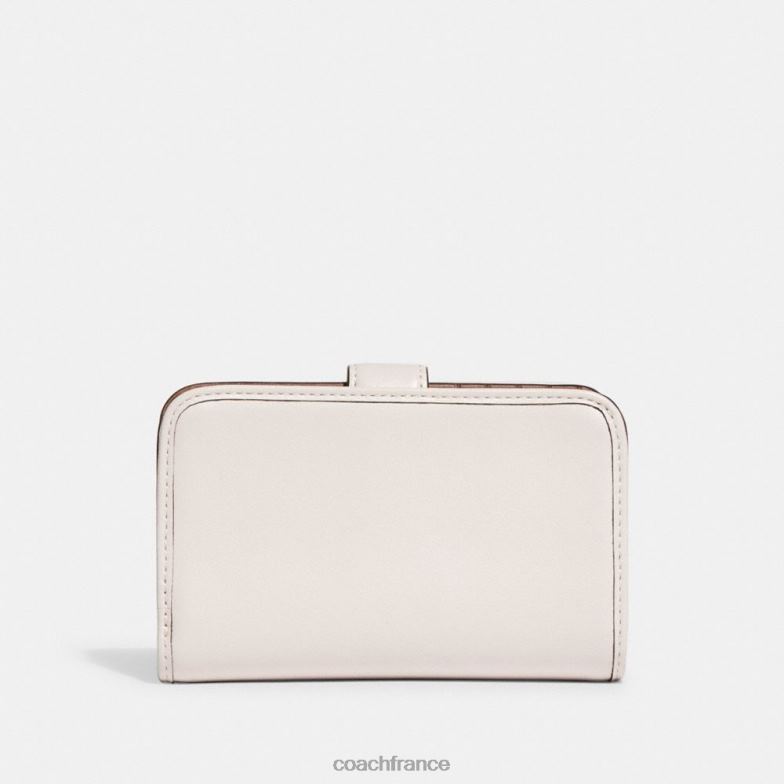 Coach femmes portefeuille moyen tabby b4/craie HHR6J335