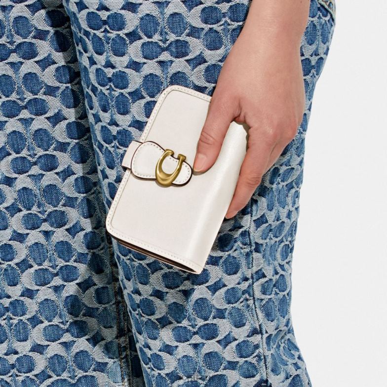 Coach femmes portefeuille moyen tabby b4/craie HHR6J335
