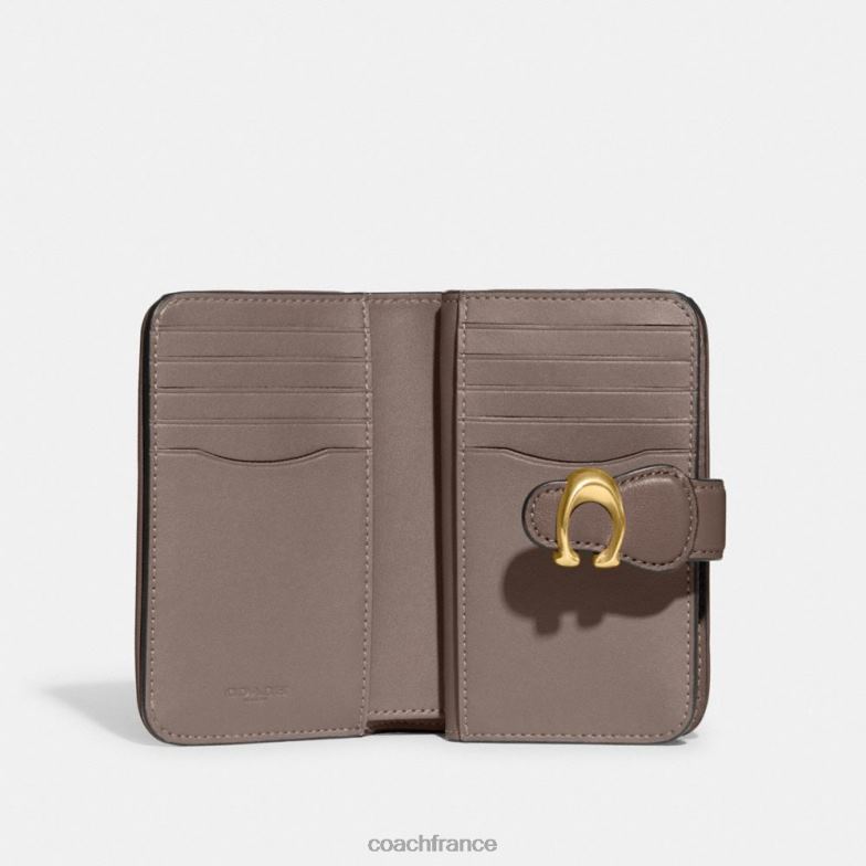 Coach femmes portefeuille moyen tabby b4/pierre foncée HHR6J338