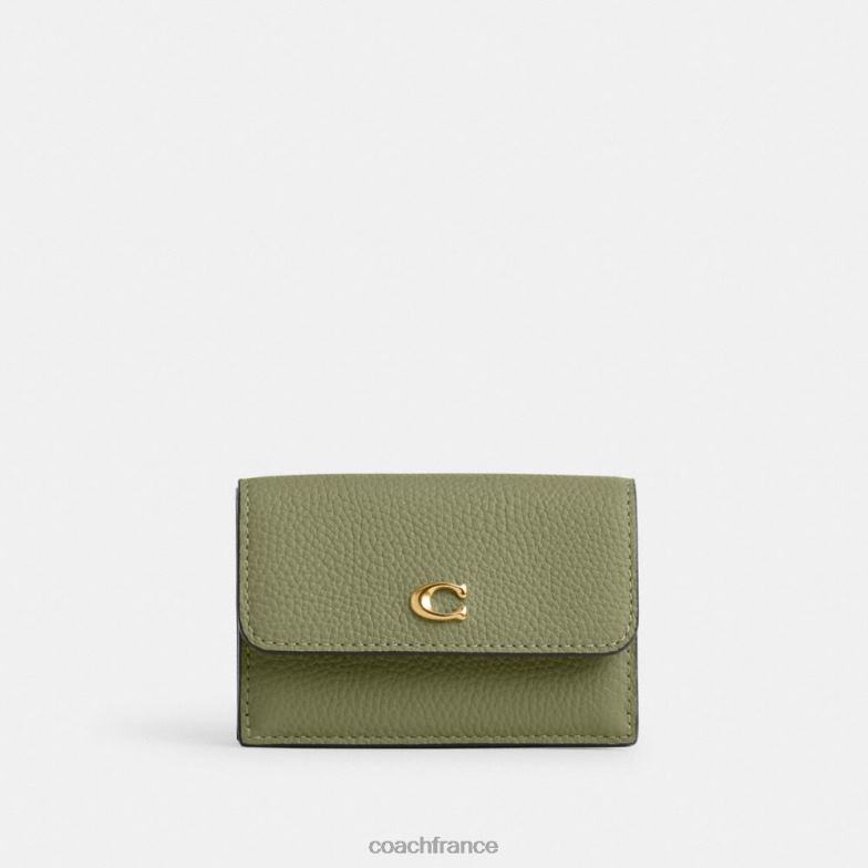Coach femmes mini portefeuille à trois volets essentiel b4/mousse HHR6J342