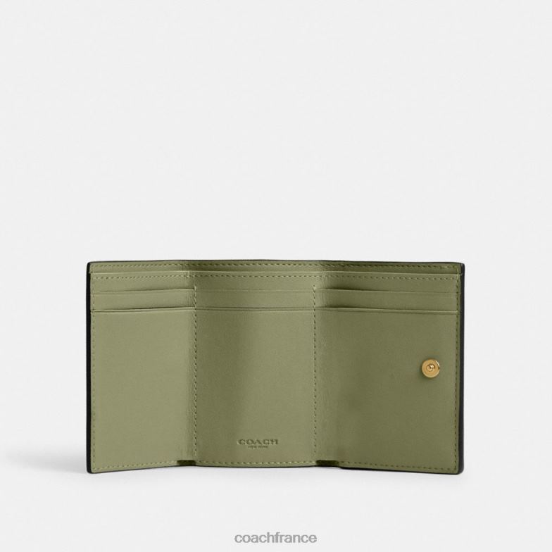 Coach femmes mini portefeuille à trois volets essentiel b4/mousse HHR6J342