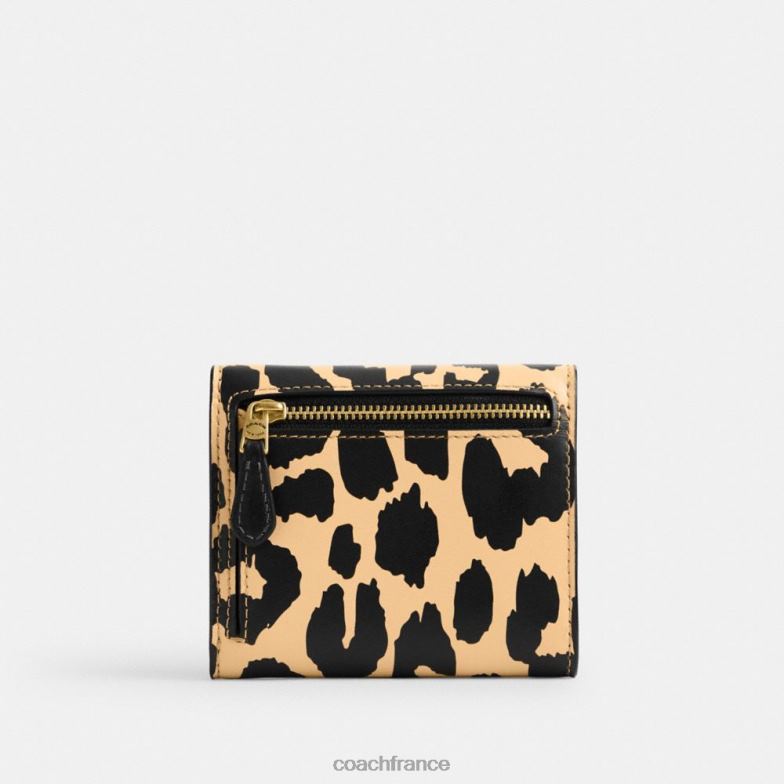 Coach femmes petit portefeuille Wyn à imprimé léopard b4/léopard HHR6J354
