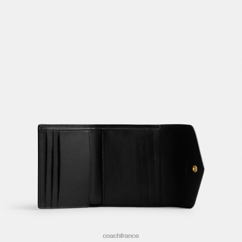Coach femmes petit portefeuille Wyn à imprimé léopard b4/léopard HHR6J354
