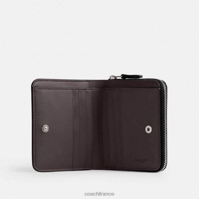 Coach femmes portefeuille à rabat avec imprimé zèbre gauche/zèbre HHR6J355