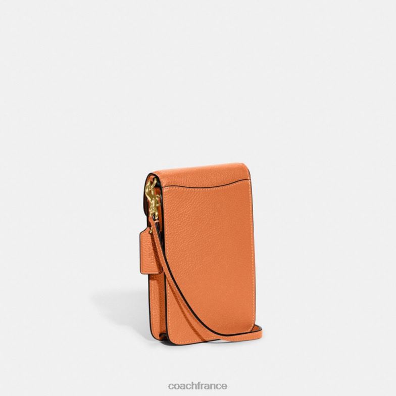 Coach femmes bandoulière pour téléphone b4/orange délavé HHR6J387