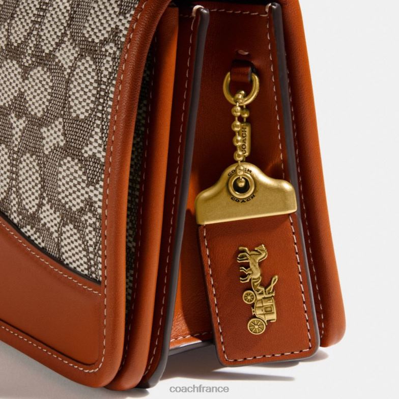 Coach femmes sac bandoulière bandit en jacquard textile signature b4/cacao bruni amb HHR6J13