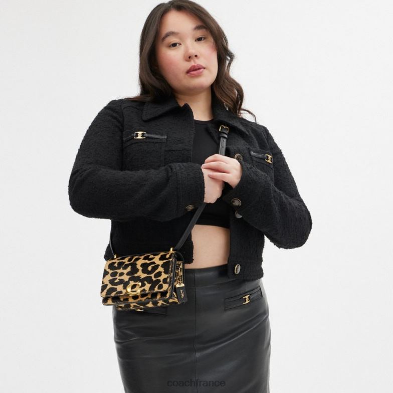 Coach femmes sac bandoulière bandit à imprimé léopard b4/léopard HHR6J6