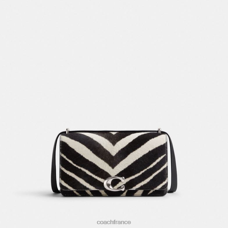 Coach femmes sac bandoulière bandit à imprimé zèbre gauche/zèbre HHR6J1