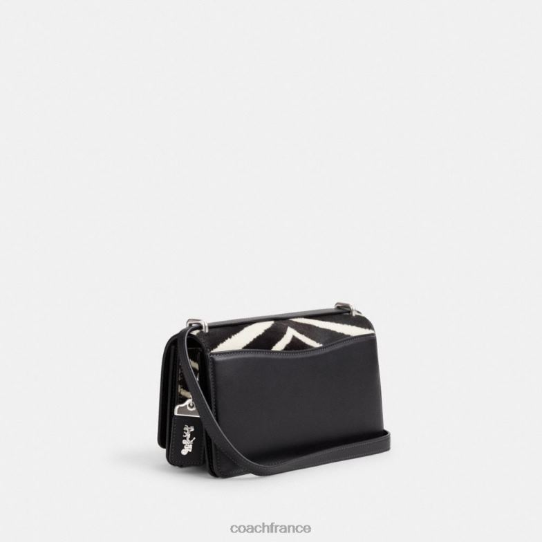 Coach femmes sac bandoulière bandit à imprimé zèbre gauche/zèbre HHR6J1