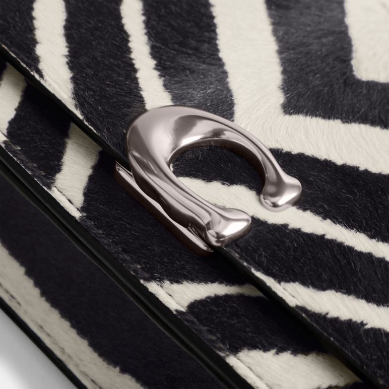 Coach femmes sac bandoulière bandit à imprimé zèbre gauche/zèbre HHR6J1