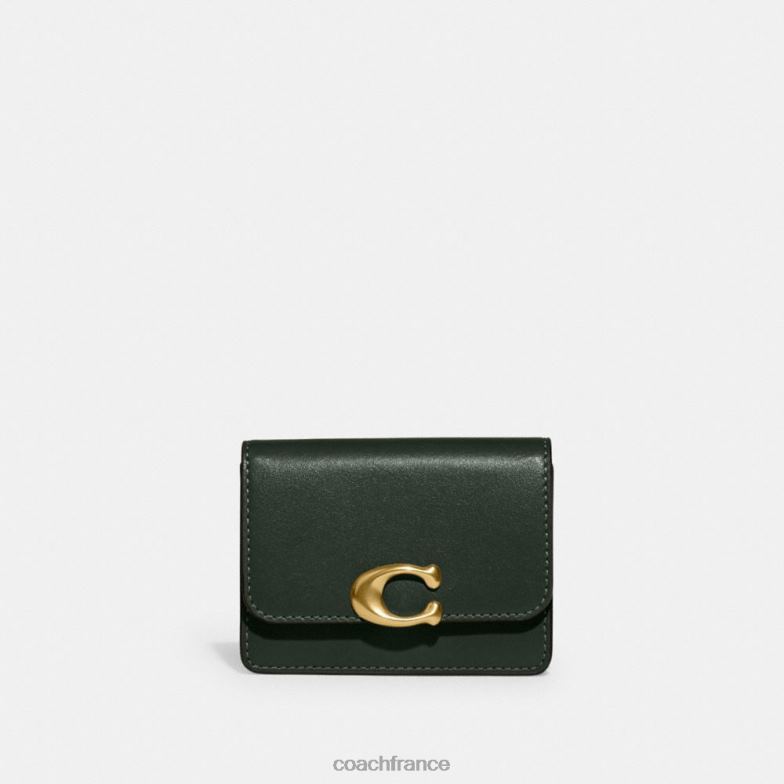 Coach femmes étui à cartes de bandit b4/vert amazon HHR6J8