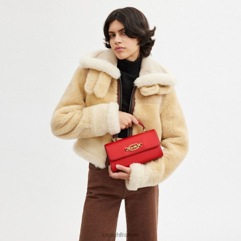 Coach femmes poignée supérieure harlow b4/sport rouge HHR6J227
