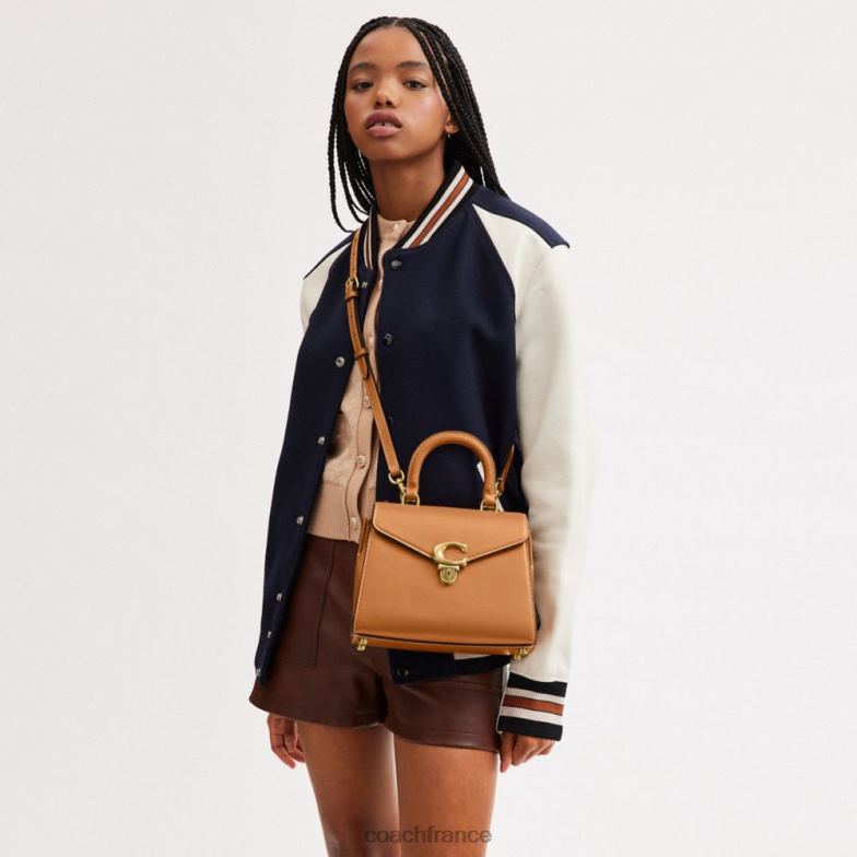 Coach femmes poignée supérieure sammy b4/chameau clair HHR6J229