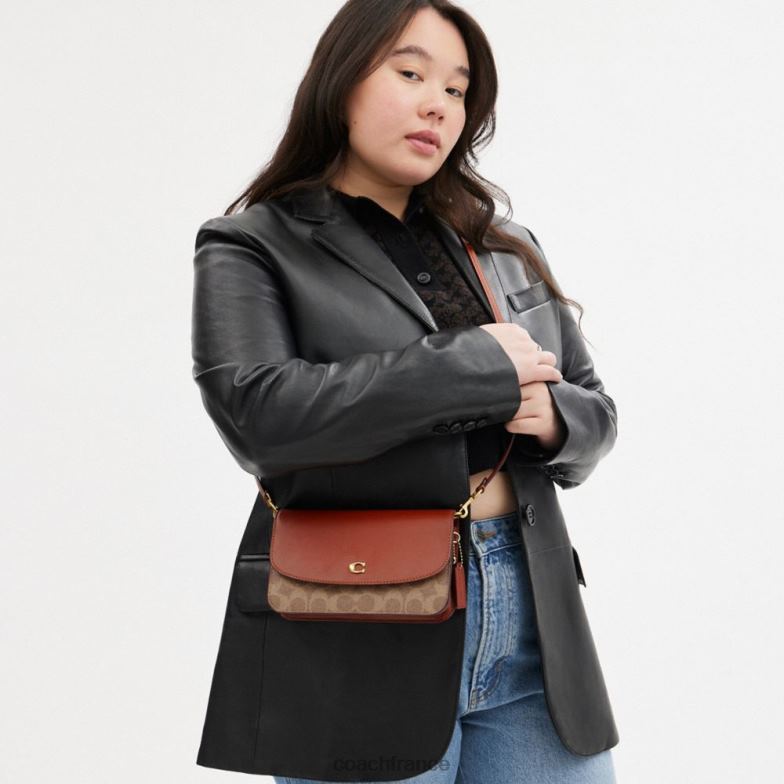 Coach femmes sac à bandoulière Hayden en toile exclusive b4/bronze rouille HHR6J219