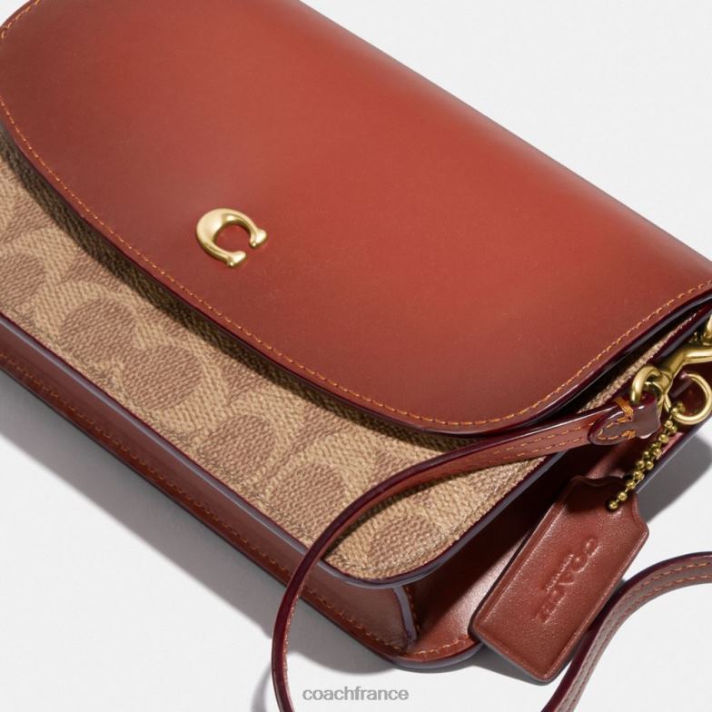Coach femmes sac à bandoulière Hayden en toile exclusive b4/bronze rouille HHR6J219