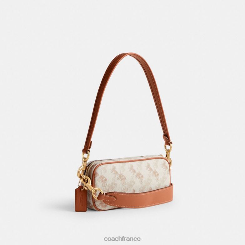 Coach femmes sac à bandoulière avery avec imprimé cheval et calèche b4/craie ambre bruni HHR6J213