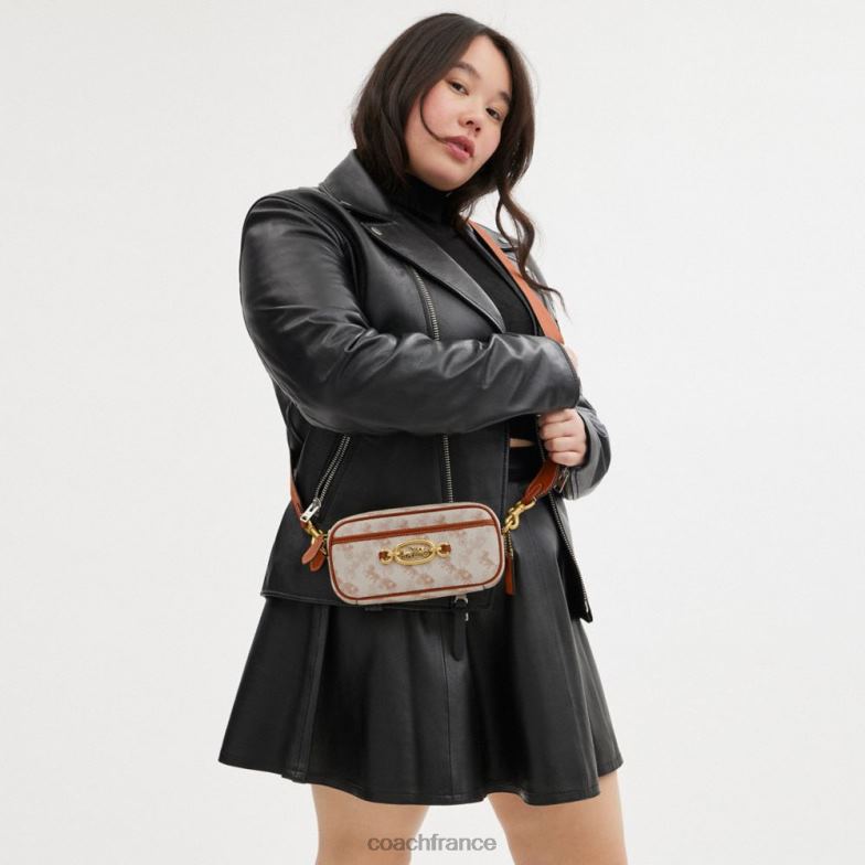 Coach femmes sac à bandoulière avery avec imprimé cheval et calèche b4/craie ambre bruni HHR6J213