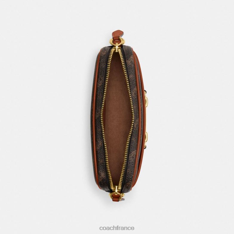Coach femmes sac à bandoulière avery avec imprimé cheval et calèche b4/truffe ambre bruni HHR6J216